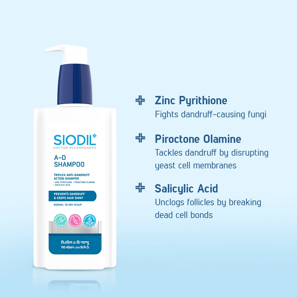 SIODIL A-D Shampoo 200ml - Siodil Ad Shampoo USP