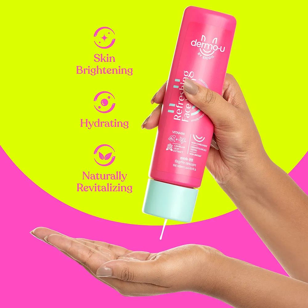 Dermo-U Refreshing Face Wash 180ml - How to use Refreshing
