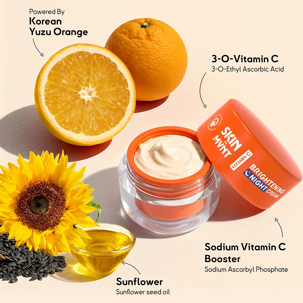Skin Mynt Vitamin C Brightening Night Cream 50gm - Night Cream04