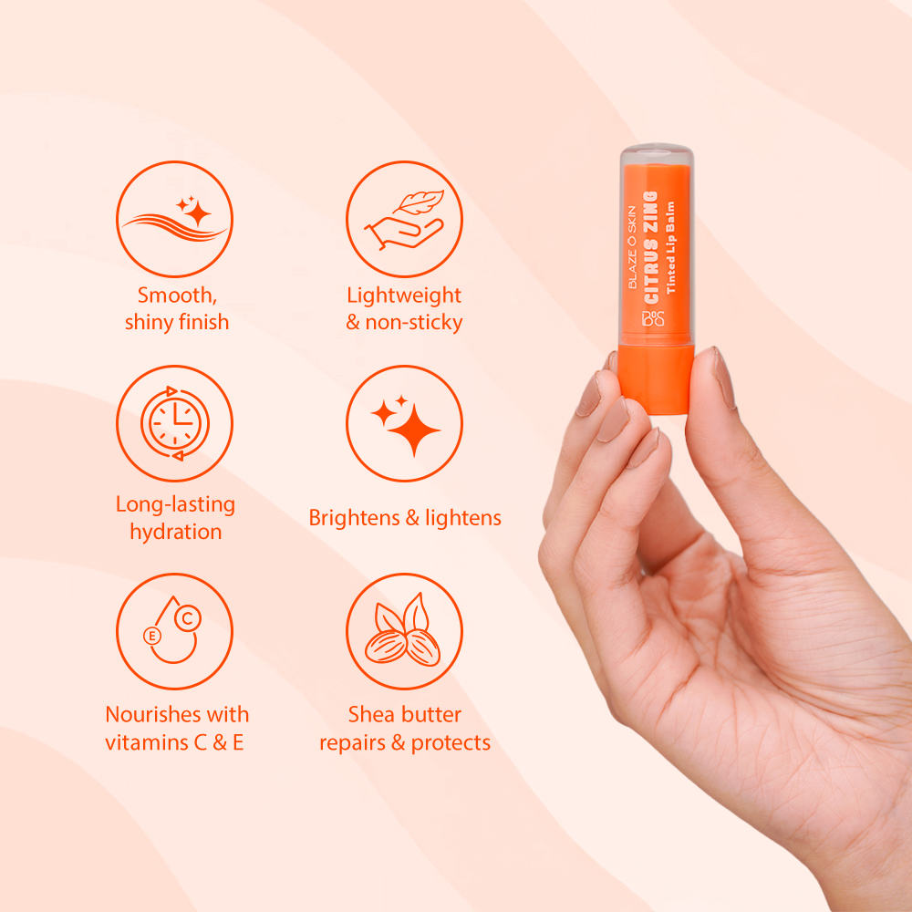 Blaze O’ Skin Citrus Zing Tinted Lip Balm 4.5gm