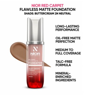 NIOR Red Carpet Flawless Matte Foundation - Buttercream 2N Neutral - Buttercream 2N Neutream 2