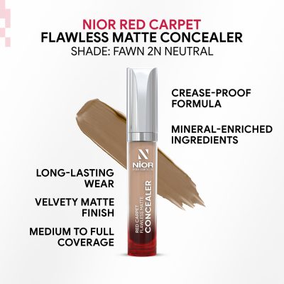 NIOR Red Carpet Flawless Matte Concealer Fawn 2N Neutral