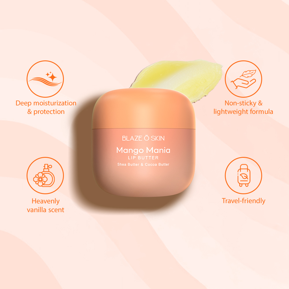 Blaze O’ Skin Mango Mania Lip Butter 30ml - LB USP Mango Mania