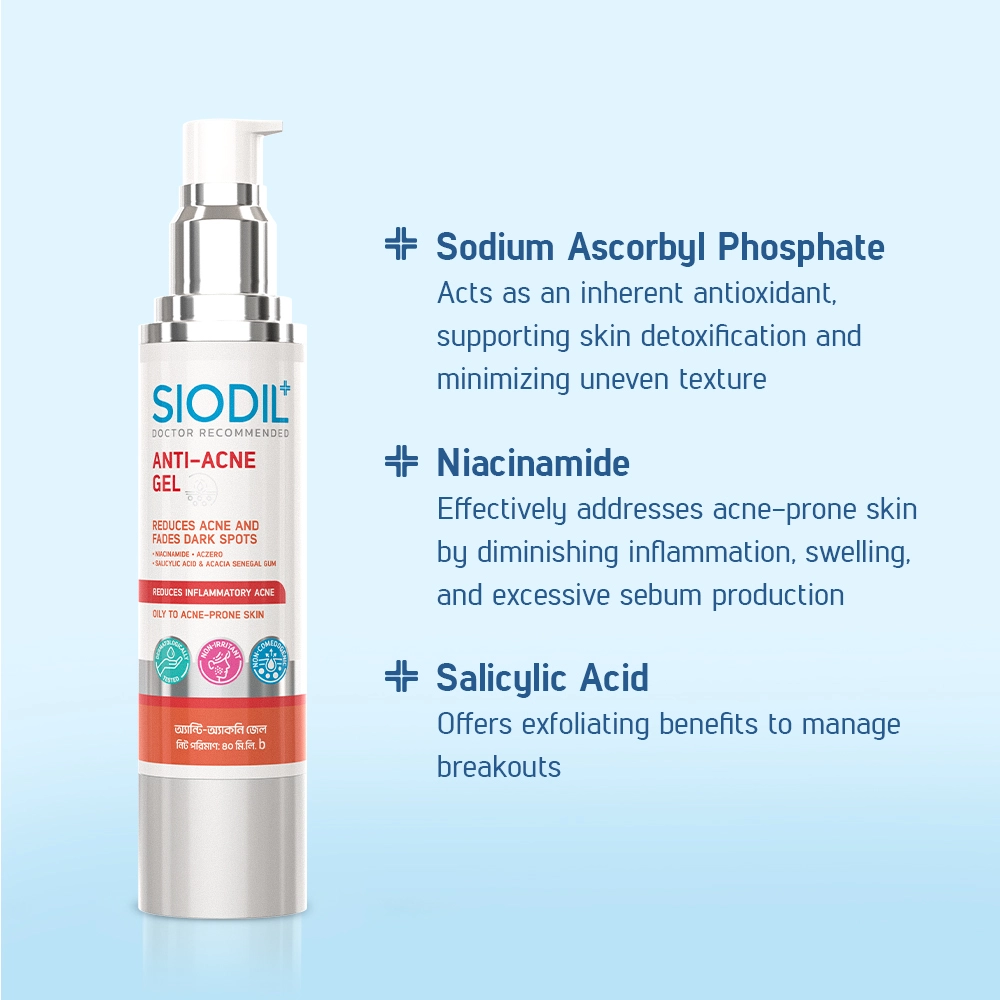 SIODIL ANTI-ACNE GEL 40ml - SIODIL Anti Acne Gel Ingrdients