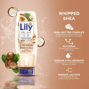 Lily Whipped Shea Body Wash 500ml - Shea Butter USP