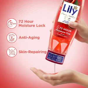 Lily Pomegranate Crush Body Wash 500ml - promegranate Crush Hand