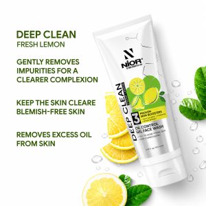 Nior Deep Clean Gel Face Wash Fresh Lemon 100ml - Fresh Mint
