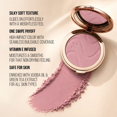 NIOR Your Best Skin Flushed Powder Blush - Rose Macaron