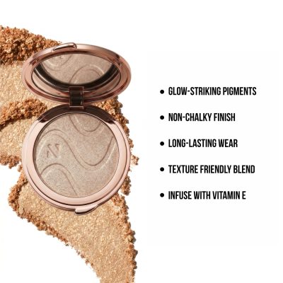 Nior Glow Struck Radiant Highlighter - Champagne Drip - USP Champagne